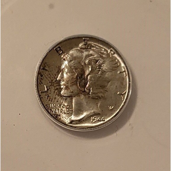 1944 Mercury Dime MS64 ANACS Toning - Picture 3 of 4